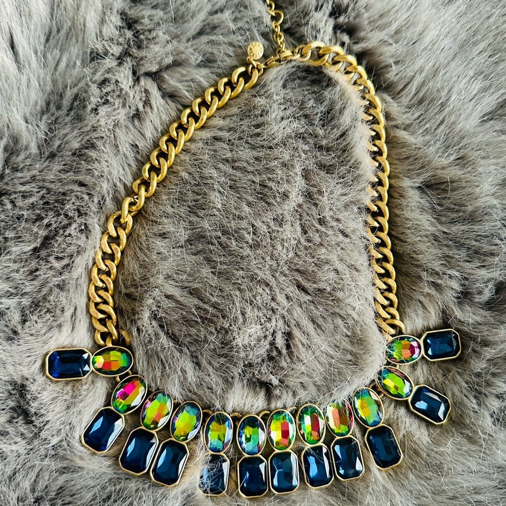 J.Crew Watermelon Brûlée statement necklace